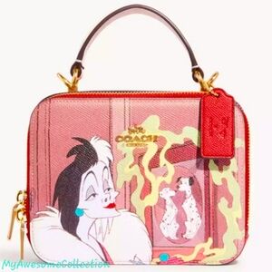 COACH X Disney| Limited Edition Villains -  Cruella Box Crossbody New!